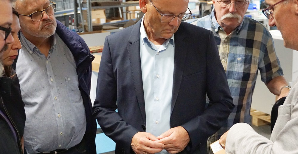The mayor of Selm at the KNOCKS Fluid-Technik GmbH